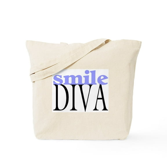 CafePress - Smile Diva Tote Bag - Unisex Canvas Tote Bag, Beige, 1-Piece