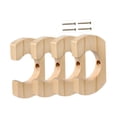 thumbnail image 3 of guohui Support 4 Pcs en Bois Robuste pour Pagaies, Cintre, Support de Rame Robuste, Décoratif, 2 Paires, 3 of 8