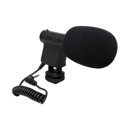 Opteka VM-8 Unidirectional Mini-Shotgun Microphone for any Digital SLR Cameras and Camcorders with 3.5mm Mic Input (Best Camcorder With Microphone Input)