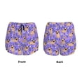 thumbnail image 5 of Picia Pugs and Flowers Pattern Women's 2 in 1 Athletic Running Shorts High Waisted Workout Casual Gym Sweat Shorts with Comfy Liner Zipper Pockets-Medium, 5 of 9