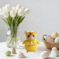 thumbnail image 4 of zhangmingg Handmade Bunny Rabbit Animal Figurine Cute Easter Decoration for Home Desktop Ornament and Tiered Tray Display, 4 of 4