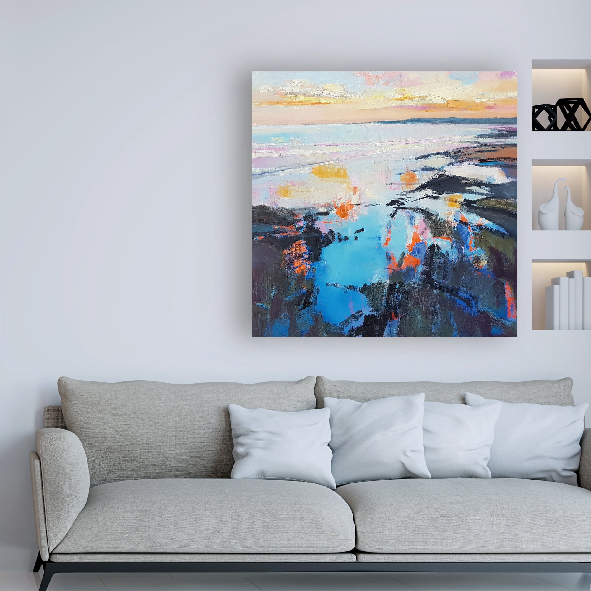 Trademark Fine Art 'Rock Pool Sunrise' Canvas Art by Andrew Kinmon