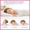 thumbnail image 3 of kinder Fluff Children Pillows (2X) - The Only Twin Pillows for Kids 300T Cotton Shell & Down Alternative Fill - Ideal Travel Pillows for Sleeping Kid, Bedding Set & Floor Cushions (16x24in - Pink), 3 of 9