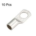 thumbnail image 2 of Unique Bargains 8.4mm Stud Hole Copper Cable Lug Wiring Terminal Silver Tone 10 Pcs, 2 of 3
