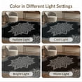 thumbnail image 7 of ODIKA 6'x9' Ultra-Soft Area Rug, Moorish Classroom Dining Large Variegated Inspired Geometric Boho Refined None Washable, Bare feet friendly, Silk-Touch for Guest Room, Bedroom, 7 of 7