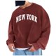 thumbnail image 1 of Men's Solid Color Letter Printed Loose Drop Shoulder Sleeves Round Neck Hoodies Men's Casual Sports Hoodies XL, 1 of 3