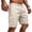Beige -BL18, variant on Cargo Chino Shorts for Men - Lightweight Elastic Waist Knee Length Bermuda Shorts with Multi Pockets Summer Fishing Short Cargo Pants Dark Green 3XL