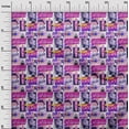 thumbnail image 3 of oneOone Polyester Spandex Fuschia Pink Fabric California Ocean Ride Sewing Craft Projects Fabric Prints By Yard 56 Inch Wide, 3 of 4
