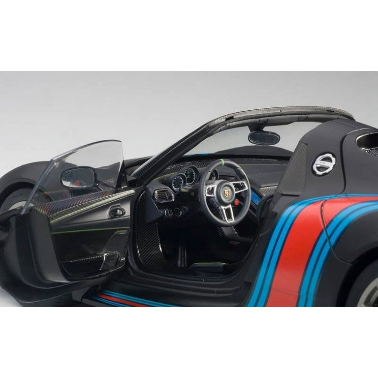 ポルシェ 918スパイダー 1/18 ブラック マルティーニ AutoArt Porsche 918 Spyder Weissach Black Martini 1/18