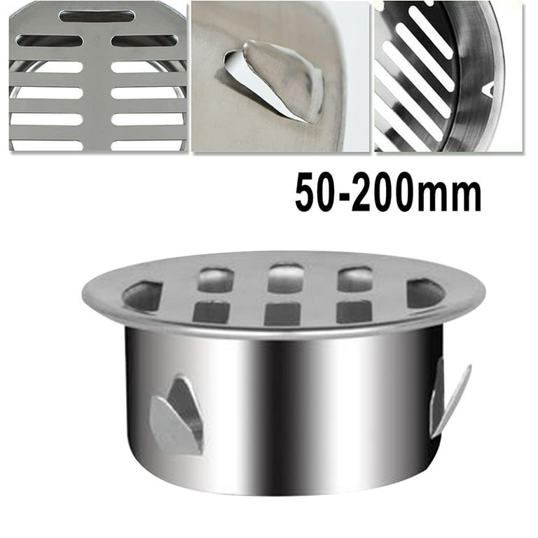 GLFSIL 304 Stainless Steel thicken Drainage Roof Patio Round Flat Floor Drain  Cover 