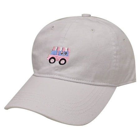 - City Hunter C104 Ice Cream Truck Cotton Baseball Cap 19 Colors (White)