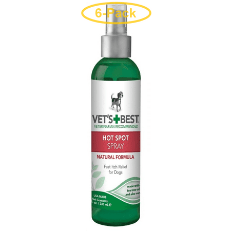 Vets Best Hot Spot Itch Relief Spray for Dogs 8 oz - Pack of