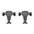 thumbnail image 1 of Langgg Car Holder  for Gravity Linkage Mobile Phone Bracket Air Vent Mount Car Accessory black 2Set, 1 of 6