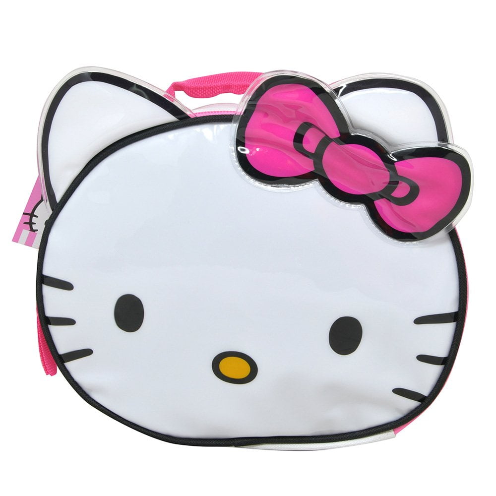 Hello Kitty Head Shaped Lunch Bag Pink Bow - Walmart.com