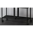 thumbnail image 3 of Mainstays 3-Tier Rolling Storage Cart, Black, 3 of 3