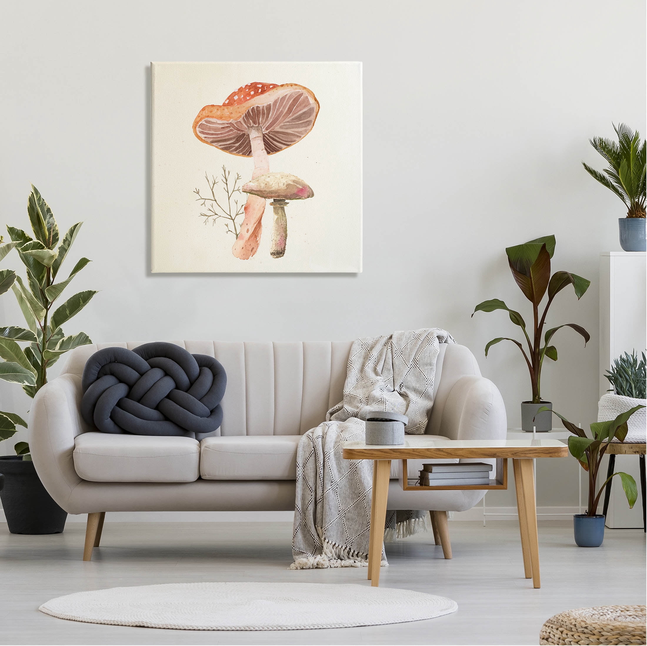 Forest Botanical Woodland Plants Botanical & Floral Graphic Art Gallery Wrapped Canvas Print Wall Art
