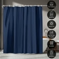 thumbnail image 7 of Americanflat 71x74 Solid Blue Shower Curtain - Water Resistant - Polyester Fabric, 7 of 7