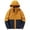 Orange, variant on Winter Windproof Jacket For Outdoor Travel Thermal Insulated Raincoat Hooded Warm Coat