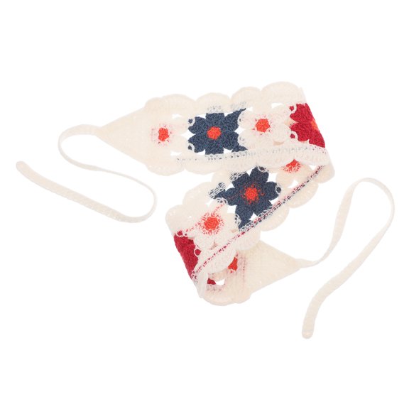 IMIKEYA Durable Crochet Headband Triangle Scarf in Multi Color Breathable Cotton