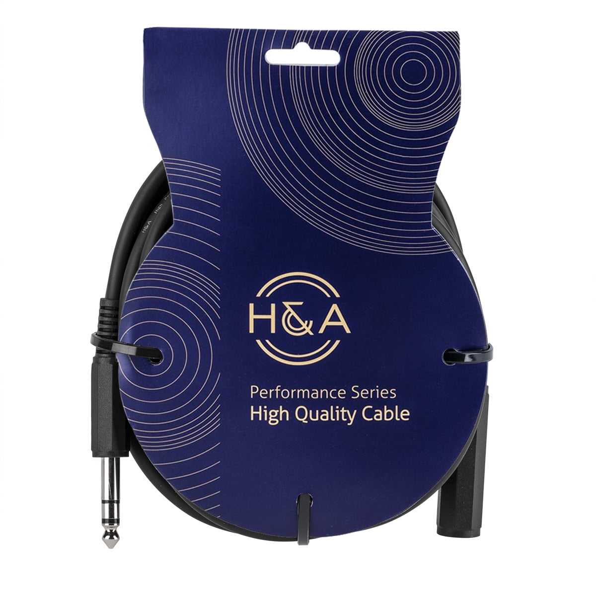 H&A Platinum Pro 25' TRS 1/4" Male to 1/4" Female Interconnect Cable