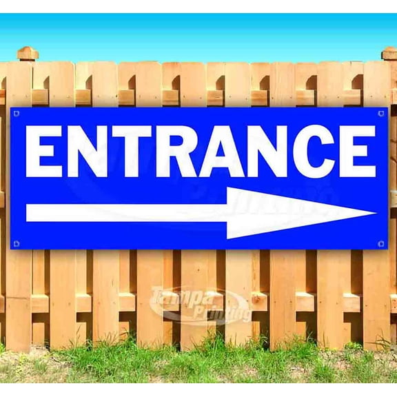 Entrance 13 oz Vinyl Banner With Metal Grommets