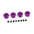 thumbnail image 3 of Dualoai 12mm Wheel Hex Hub Drive Adapters 1/10 10208 1/12 H12Y H12Y+ Purple, 3 of 7