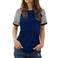 thumbnail image 5 of Women's Short Sleeve Maternity Nursing Shirt for Breastfeeding, 5 of 5