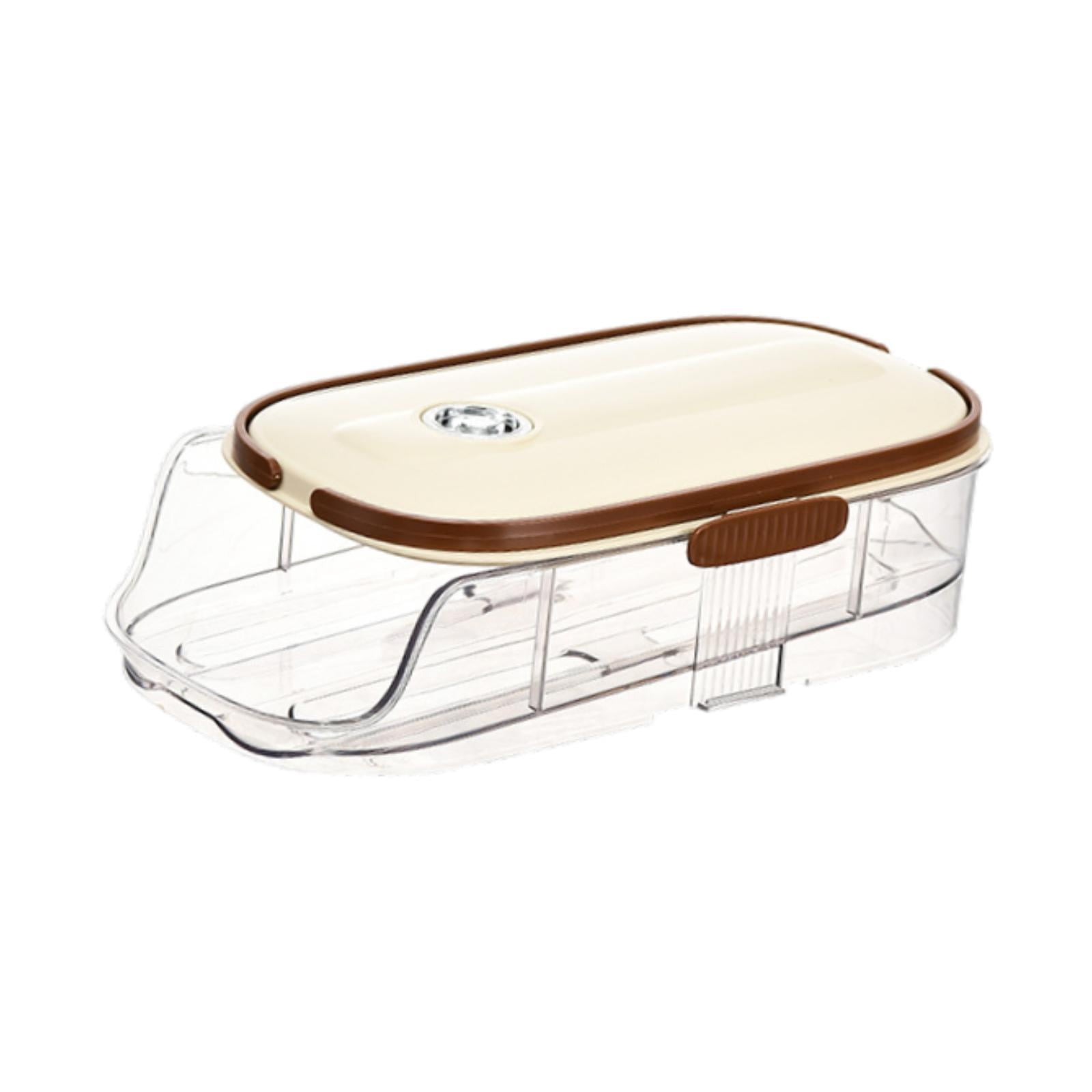 TISHITA Rolling Egg Holder Egg Container Space Saving Reusable Egg Storage Tray Egg Dispenser for Cupboard Cabinet Kitchen Organizer single layer
