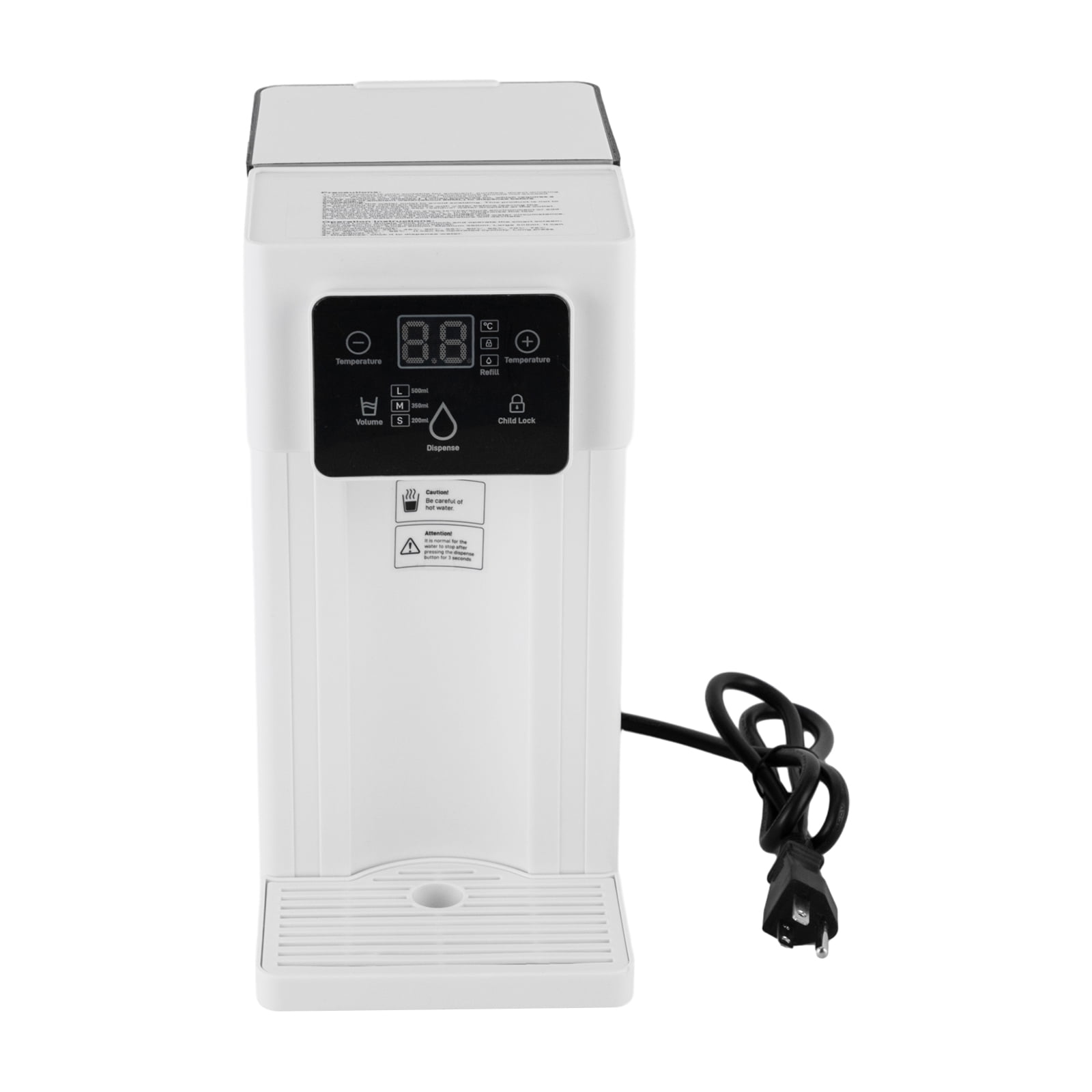 Portable Water Cooler, 1500W Fast Heating, Adjustable Temperature and Output, NTC Protection, Quiet Operation, Compact Design, Safe and Convenient for Home or Office