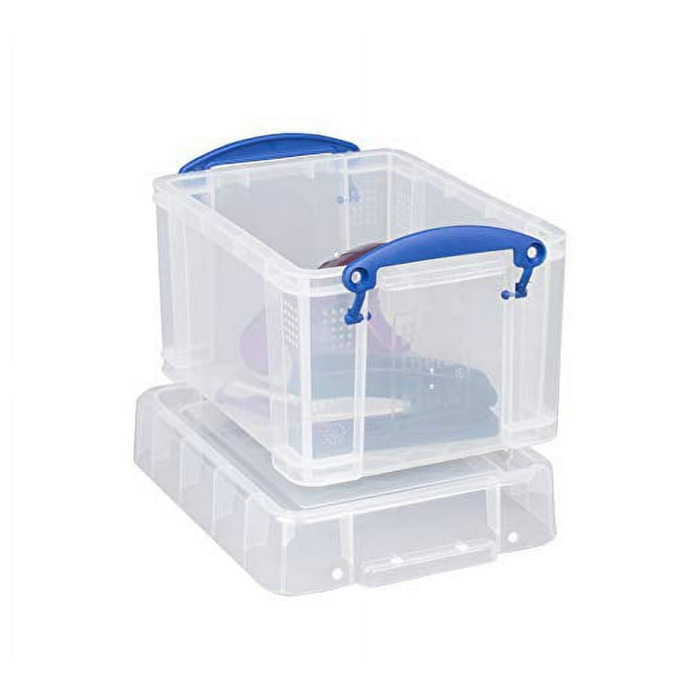 Buy Really Useful 3 x 43L Storage Boxes - Clear, Plastic storage boxes and  drawers