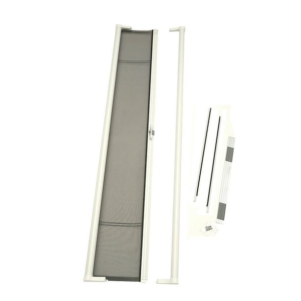Cool Retractable Screen Single Short Height For 6 Tall Doors With White Frame Fits Openings 32 36 W X 78 79 H Com Cool Retractable Screen Single, 48 X 79 Sliding Screen Door