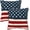 Classic Flag, variant on Throw Pillow Covers 18x18 Set of 2 | Patriotic Stars Stripes Decorative Cushion Covers for Couch Sofa Bed | Rustic Americana Pillow Cases for Living Room Bedroom | Vintage Home Decor Accent