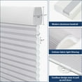 thumbnail image 4 of Keego Cordless Cellular Shade for Windows Insulated Mini Blinds for Room Darkening Light Filtering Gray, 47"W x 94"H, 4 of 8