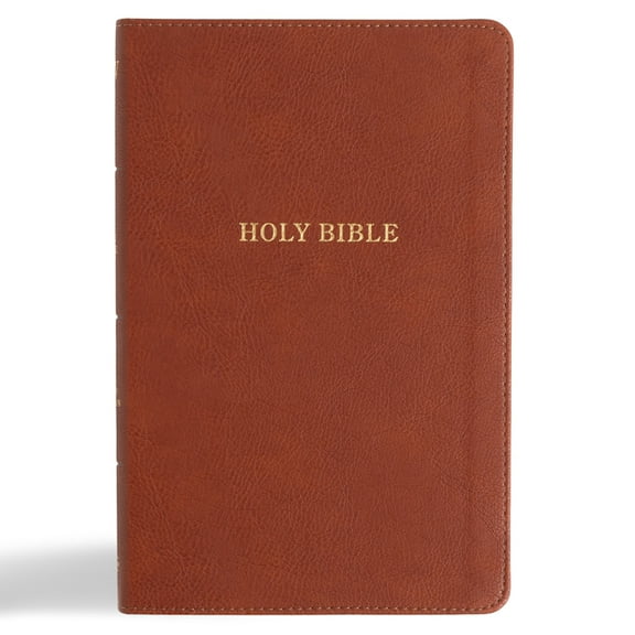 KJV Thinline Bible, Burnt Sienna Leathertouch, (Hardcover)