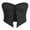Black, variant on Mevireiy Women Twist Knot Front Texture Bandeau Top Strapless Lettuce Trim Tube Crop Corset Tops, Black, S