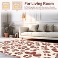 thumbnail image 2 of ODIKA 5'x7' Machine Washable Non-Slip Area Rug, Modern Farmhouse Animal Print High Traffic Rug, Ivory, 289739, 2 of 7