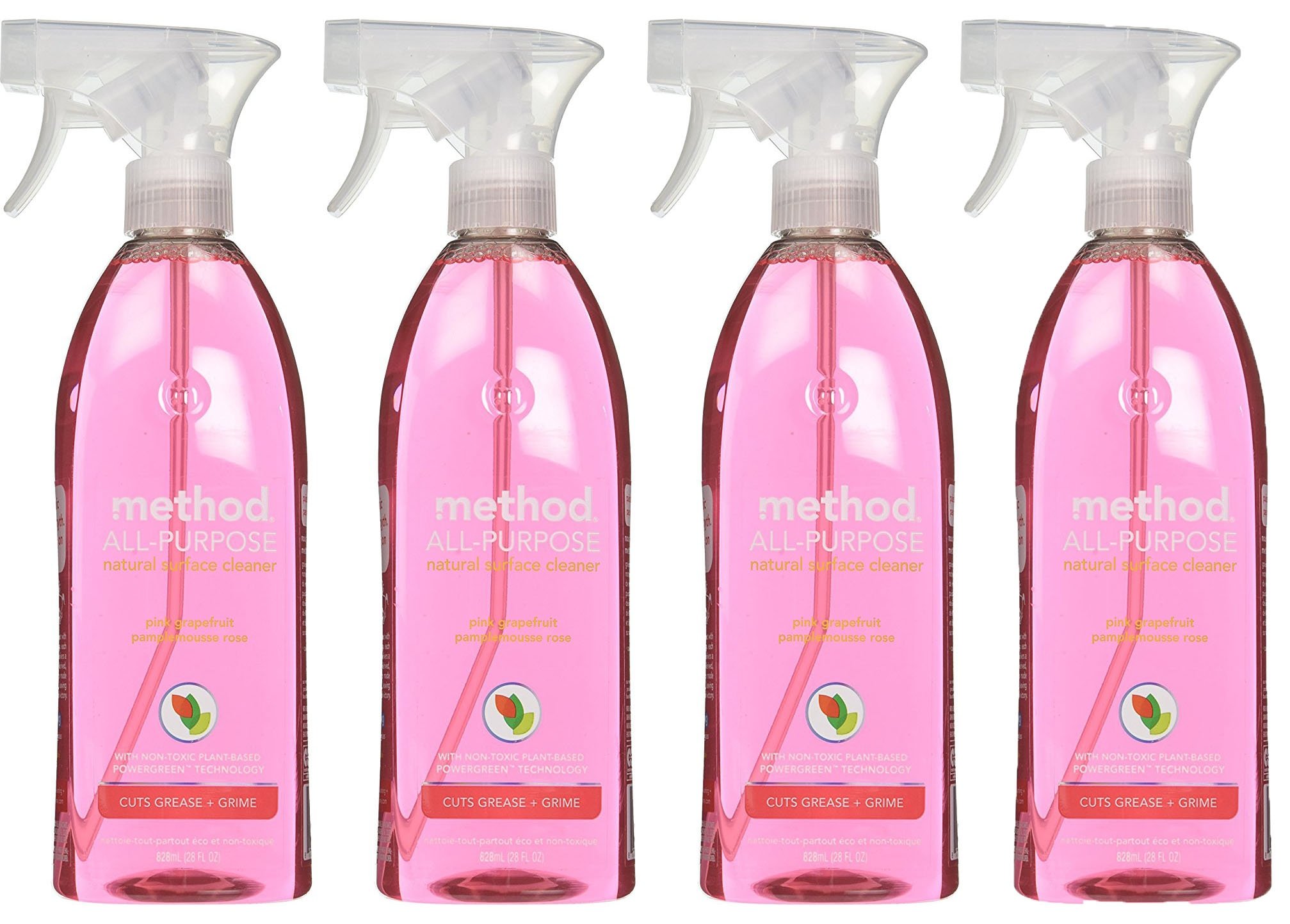Method All Purpose Natural Surface Cleaning Spray - 28 oz - Pink Grapefruit - 4 Pk