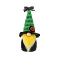 thumbnail image 2 of 1PC Halloween Faceless Gnome Decor,6.99in Gradient Candy Color Plush Figurine with Witch Hat, Soft Cloth Tabletop Ornament for Home Office Party Fall Holiday Decoration,Green, 2 of 5