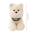 thumbnail image 3 of YOHAVEN Plush Westie Puppy Stuffed Toy, Realistic White Terrier Doll For Men And Women, Soft Filled Cuddly Companion, Shelf Or Bed Decor, Birthday Or Holiday Gift, Calming Comfort For Loved Ones, 3 of 7
