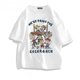 thumbnail image 3 of Camisetas de manga corta de Snoopy, camiseta estampada de algodón de Charlie Brown con dibujos animados Kawaii, camiseta informal holgada de verano para parejas, regalo, 3 of 5