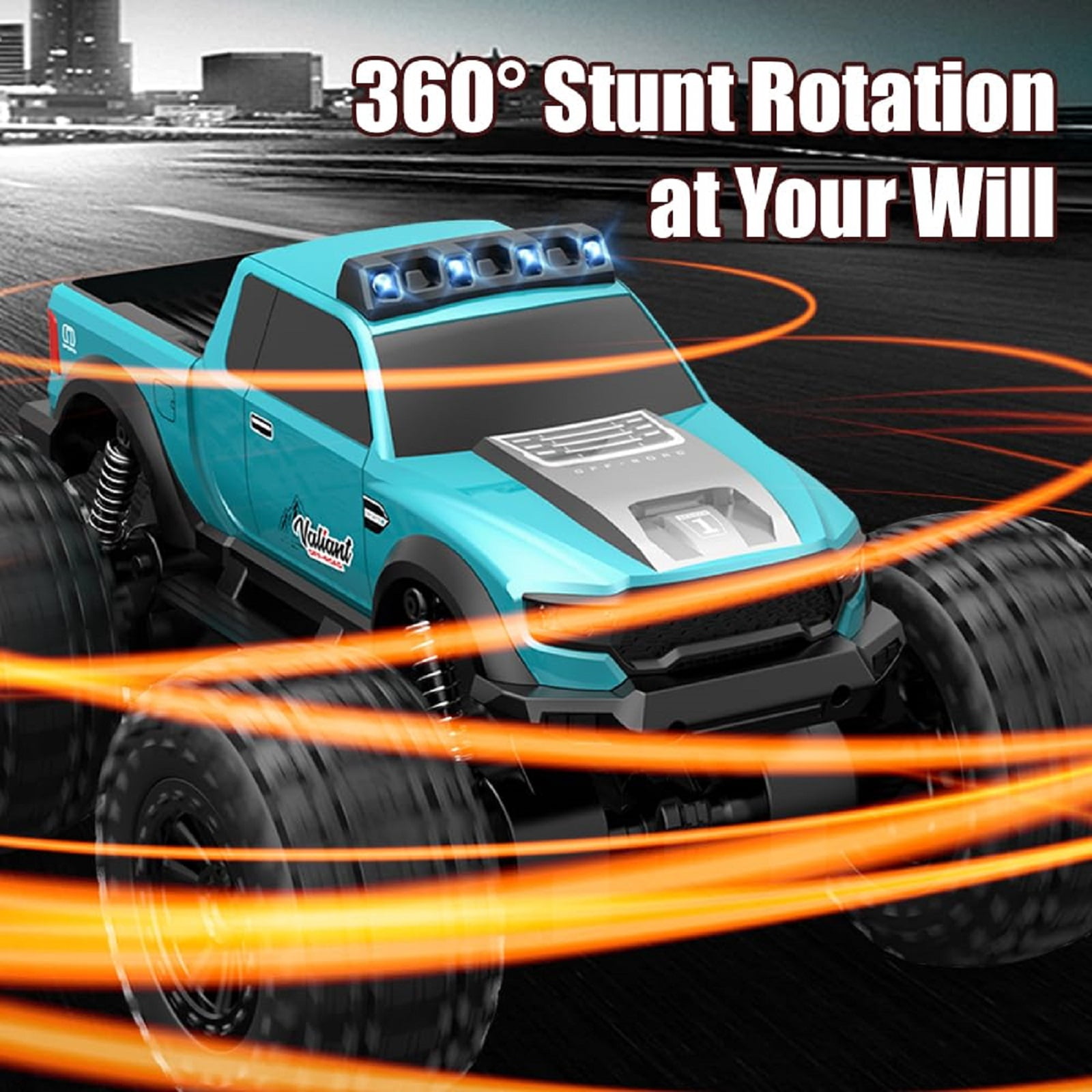 Rock Crawler RC Truck 4x4 Off Road Waterproof, 2.4Ghz Amphibious Remote Control Monster Truck with 2 Batteries, Dual Motors All Terrain RC Cars Toys for 8-12 Year Old Boys