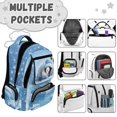 thumbnail image 6 of Yspwyqan Girls Lightweight Backpack, 17" Laptop Backpack for School, Sleeping Penguin Adjustable Straps Casual Daypack with Front Pocket for Elementary Primary Hiking, 6 of 7