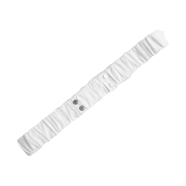 Cinturón elástico ancho y elegante para mujer, cintura ceñida a la moda para vestidos de invierno. Blanco