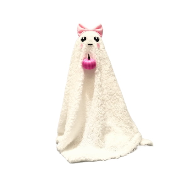 Halloween Ghost Decorations | Colorful Pink Ghost Decor | Halloween Decorations for Home | Colorful Halloween Decor for Table and Shelf