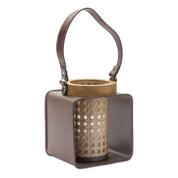 Melrose 7.25" Wooden Decorative Candle Holder