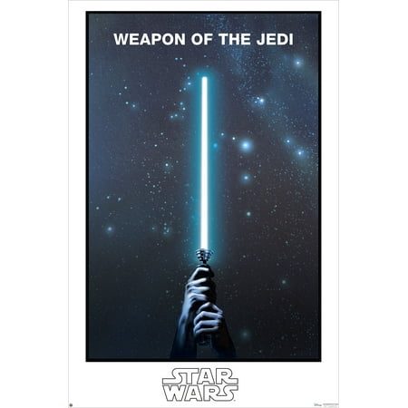 Limited Edition Photographic Print Star Wars - GLOW IN THE DARK - Limited Edition Movie Poster / Print (WEAPON OF THE JEDI - LIGHTSABER) (Size: 24