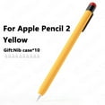 thumbnail image 1 of For Apple pencil 2 Case Multicolor Silicone Stylus Pen Case For Apple Pencil 2 Protective Cover For iPad Pen 2 Accessories Yellow, 1 of 6