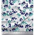 thumbnail image 1 of Soimoi Blue Poly Georgette Fabric Camouflage Texture Decor Fabric Printed Yard 52 Inch Wide, 1 of 3