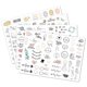 thumbnail image 2 of Wosthever 8 Sheets Wedding Planning / Engagement Stickers Self-Adhesive for Scrapbook Kits de decoración para fiestas, 2 of 6
