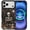 Dark Skeleton Floral, variant on Case for iPhone 17 [Compatible with MagSafe], Matte Soft Silicone + Hard PC Anti-Scratch Shockproof Protective 2-in-1 Case for Women Men - Vintage Skeletons Floral